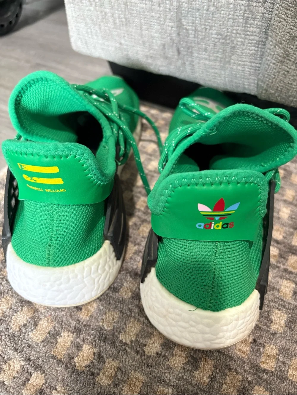 adidas Green Human Race RACE Knit Sneakers